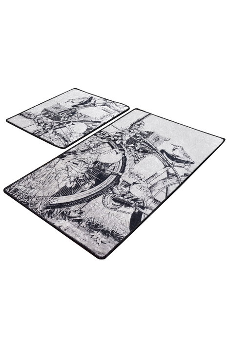 Mijölnir Juego de alfombras de baño Hand Draw Multicolor Mijölnir Juego de alfombras de baño Hand Draw Multicolor